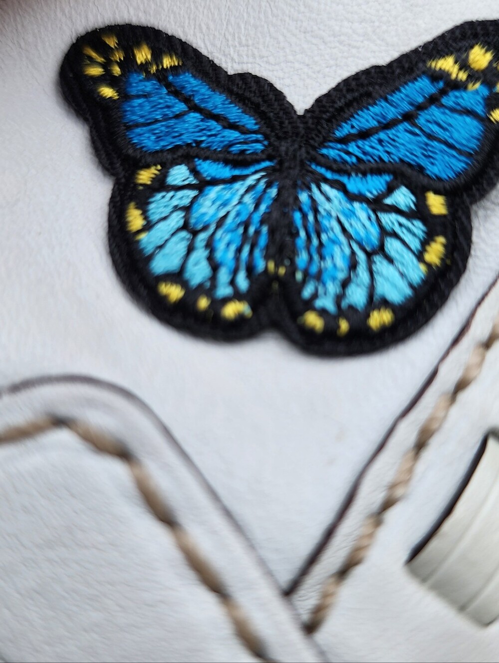 Coach Blue Butterfly Signature Canvas Shoulder Bag - Picture 3 of 8